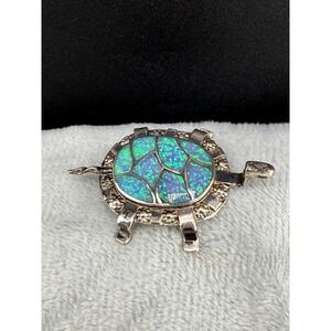 Carmichael Haloo Zuni Sterling Turtle Brooch